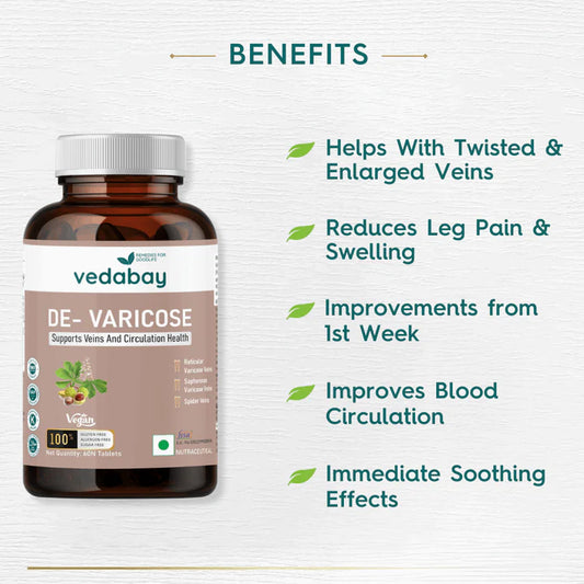 Vedabay De-Varicose Tablets | 60 Tablets