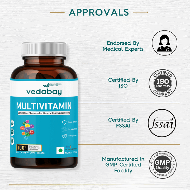 Vedabay Energy & Immunity Multivitamin | 90 Tabs