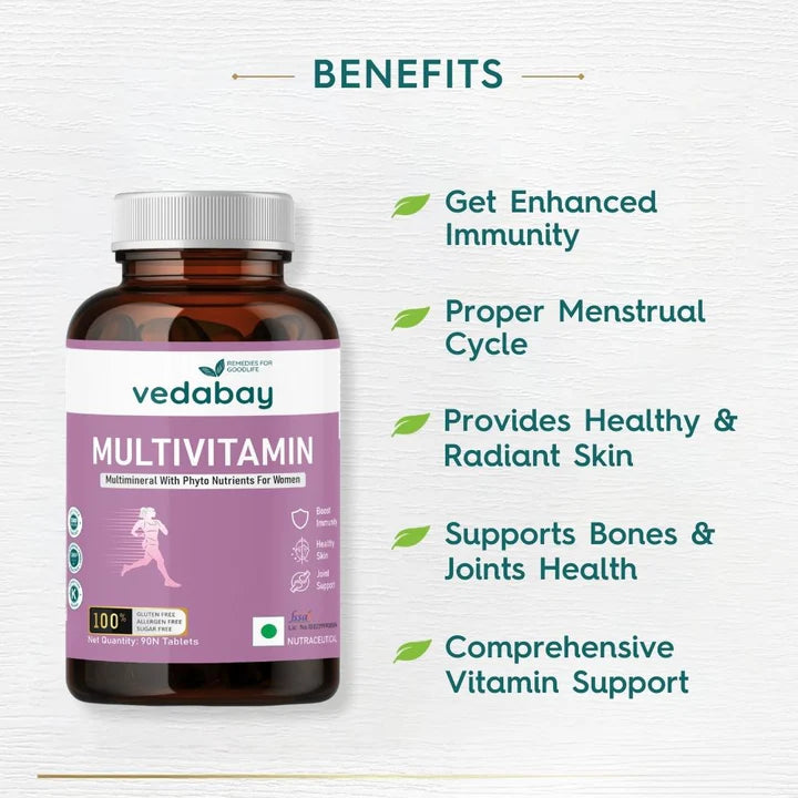 Vedabay Women Vitamins & Minerals | 90 Tablets