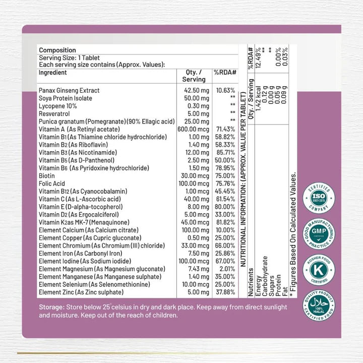 Vedabay Women Vitamins & Minerals | 90 Tablets