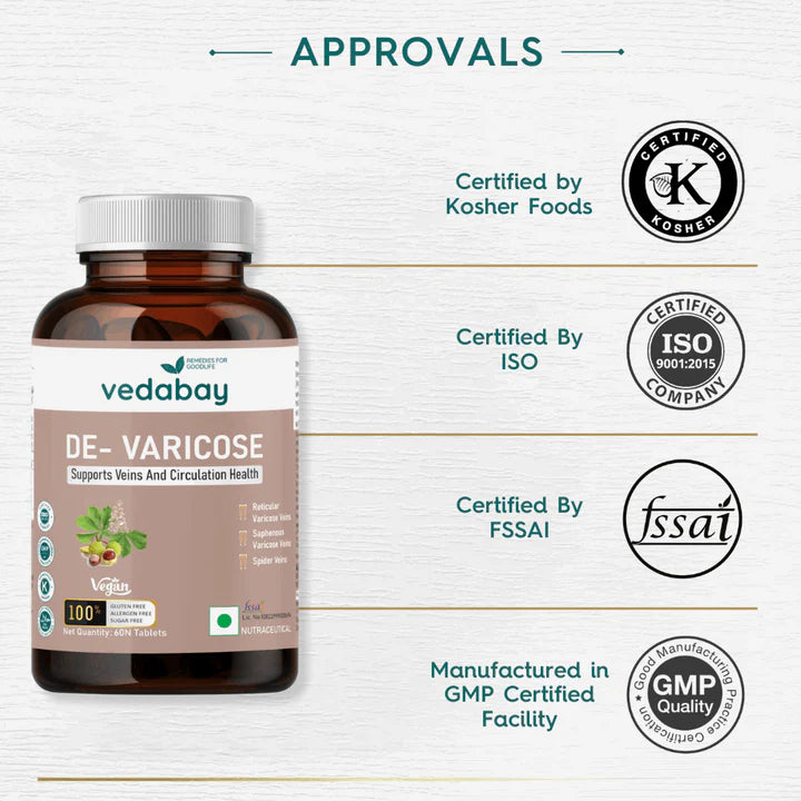 Vedabay De-Varicose Tablets | 60 Tablets