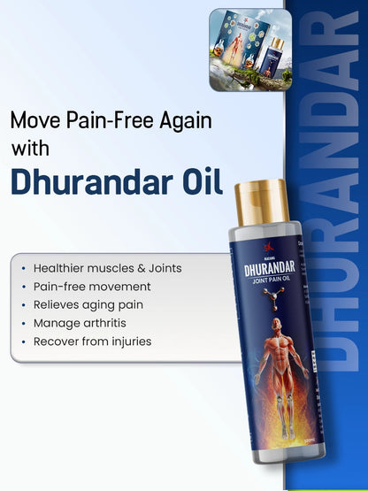 Dhurandar Oil Ayurvedic Oil for Joint and Muscle Pain Relief
