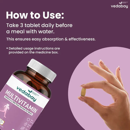 Vedabay Women Vitamins & Minerals | 90 Tablets