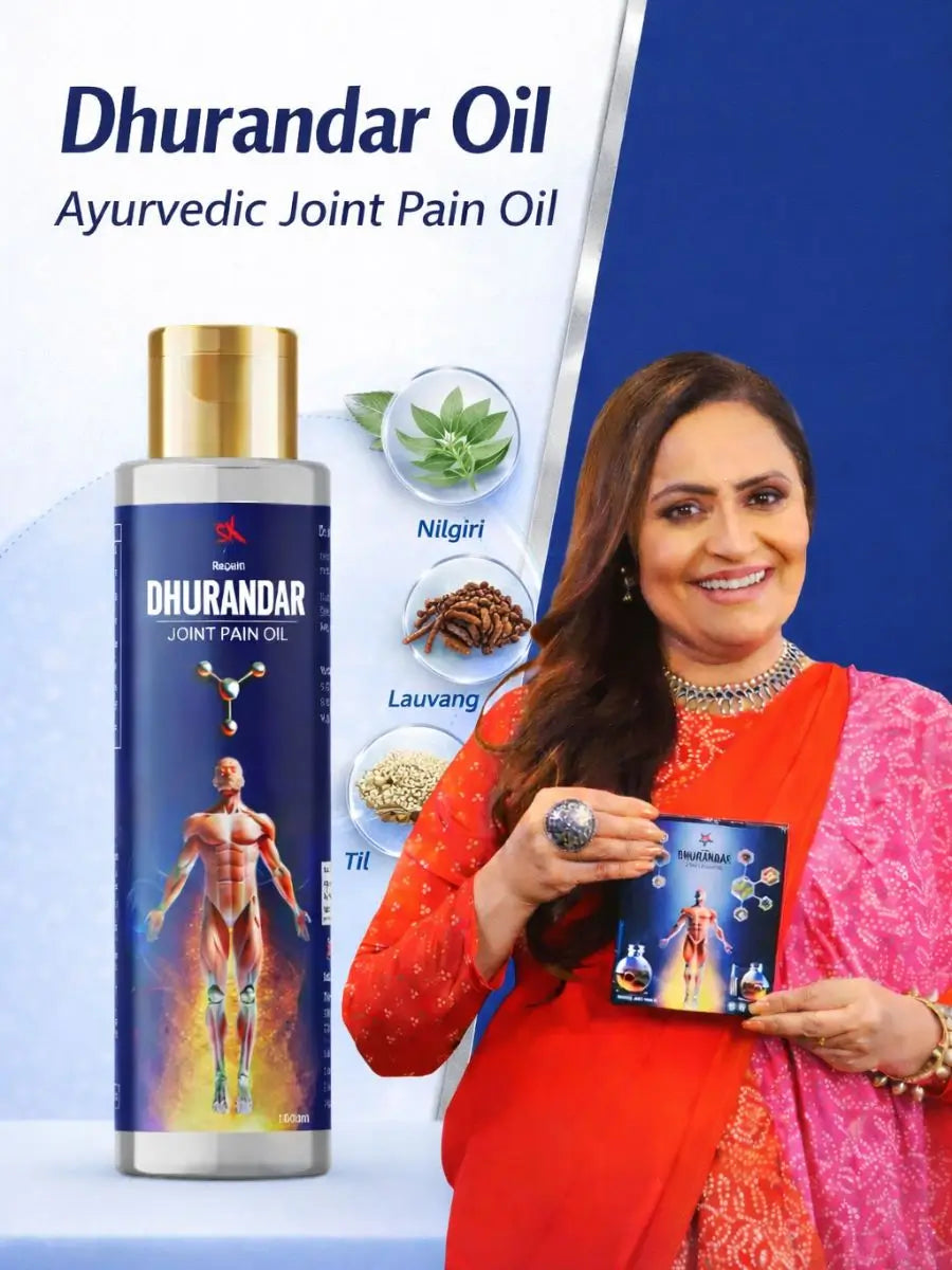 Dhurandar Oil Ayurvedic Oil for Joint and Muscle Pain Relief